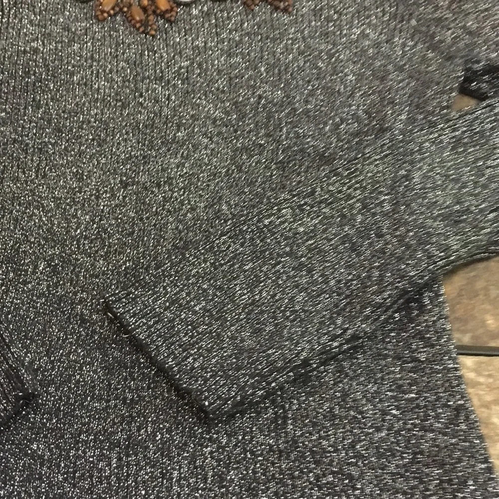 Lauren Michelle Beaded sweater. Size small